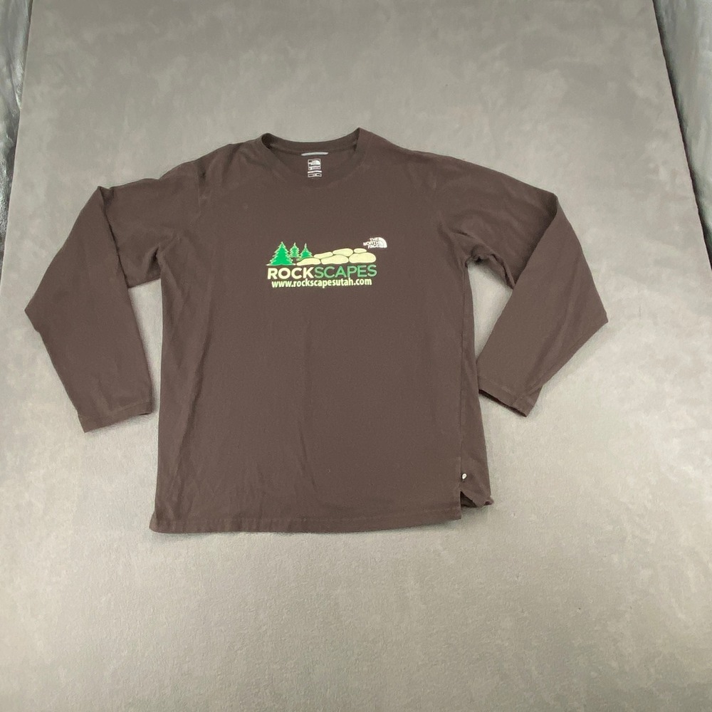 The North Face A5 Series Mens Brown Rockscapes Utah Graphic Long Sleeve Shirt L
